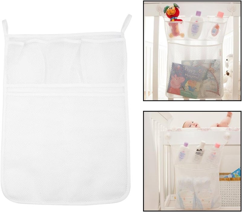 woobles Organizer Bag, Bath Tub Organizer Bag Storage Holder Basket Kids Baby Shower Toys Net Bathtub - Image 3